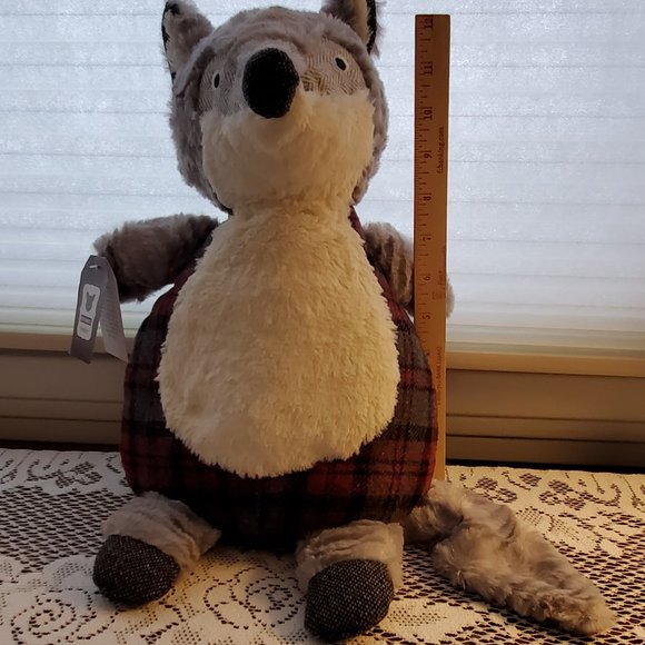 Pier 1 Sitting Animal Bently The Raccoon Pillow Door Stop - Picture 11 of 11